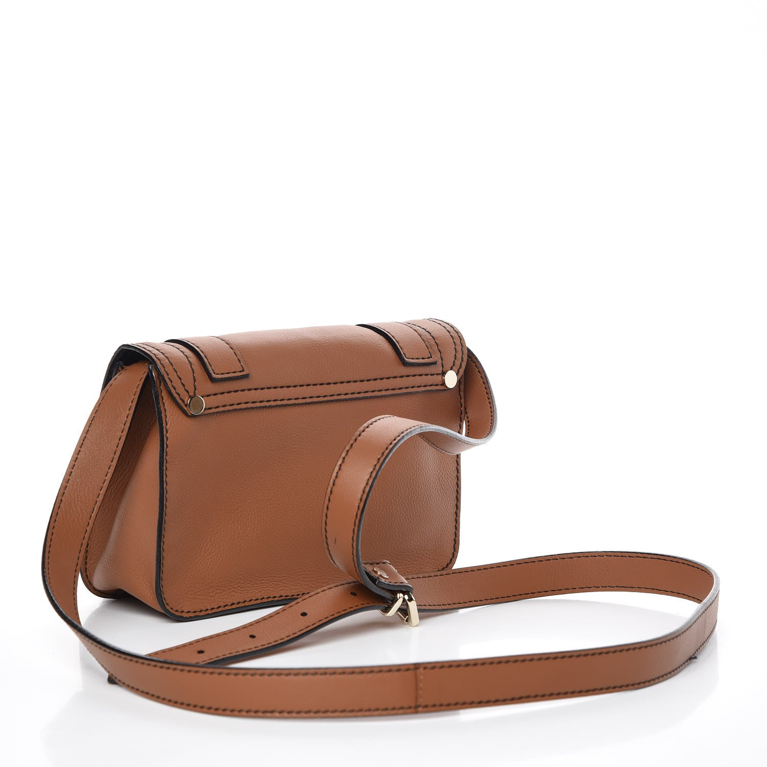 Proenza Schouler Soft Grainy Calfskin PS1+ Mini Pouch Messenger Sienna 4 of 8