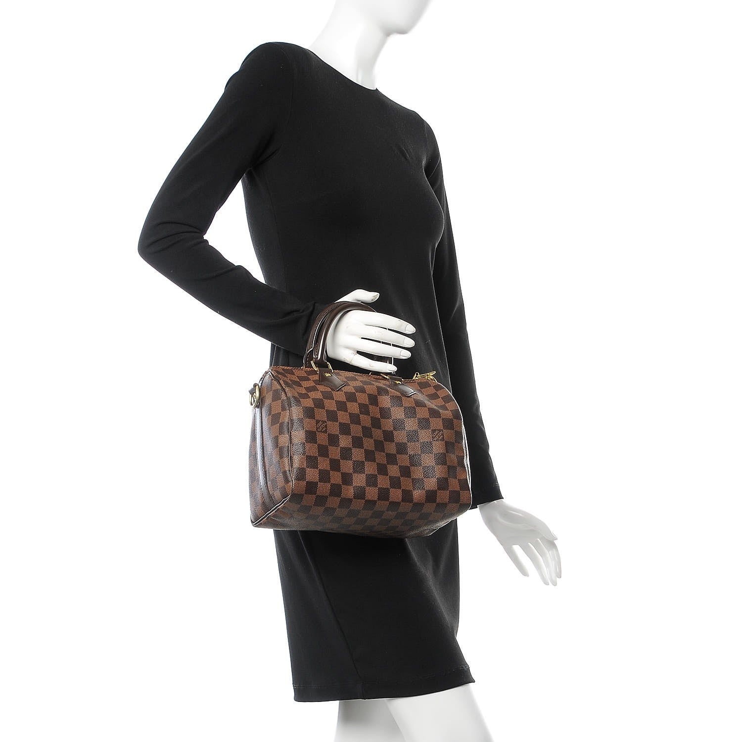 Louis Vuitton Damier Ebene Speedy Bandouliere 25 3 of 8