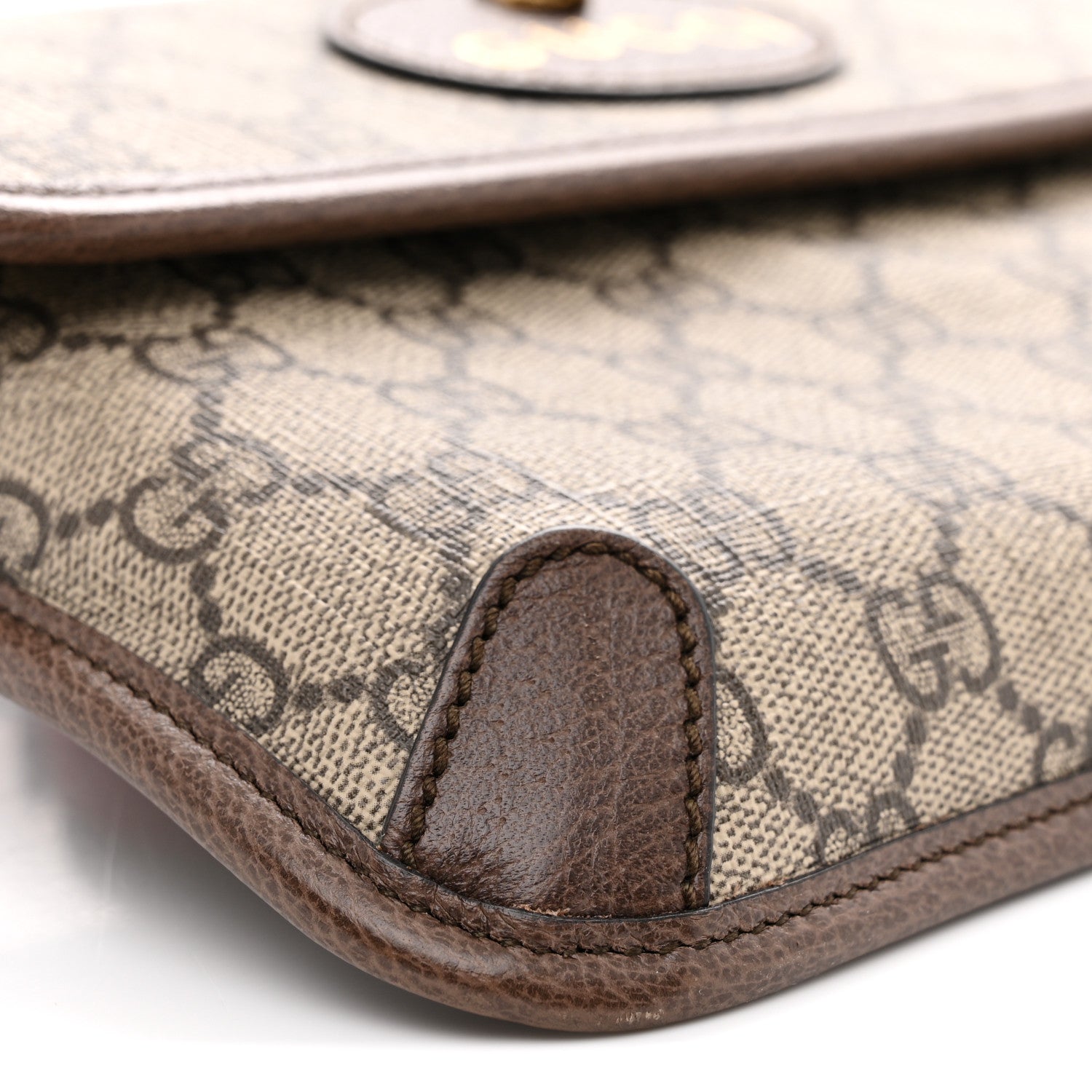 Gucci GG Supreme Monogram Neo Vintage Web Belt Bag Brown 9 of 13