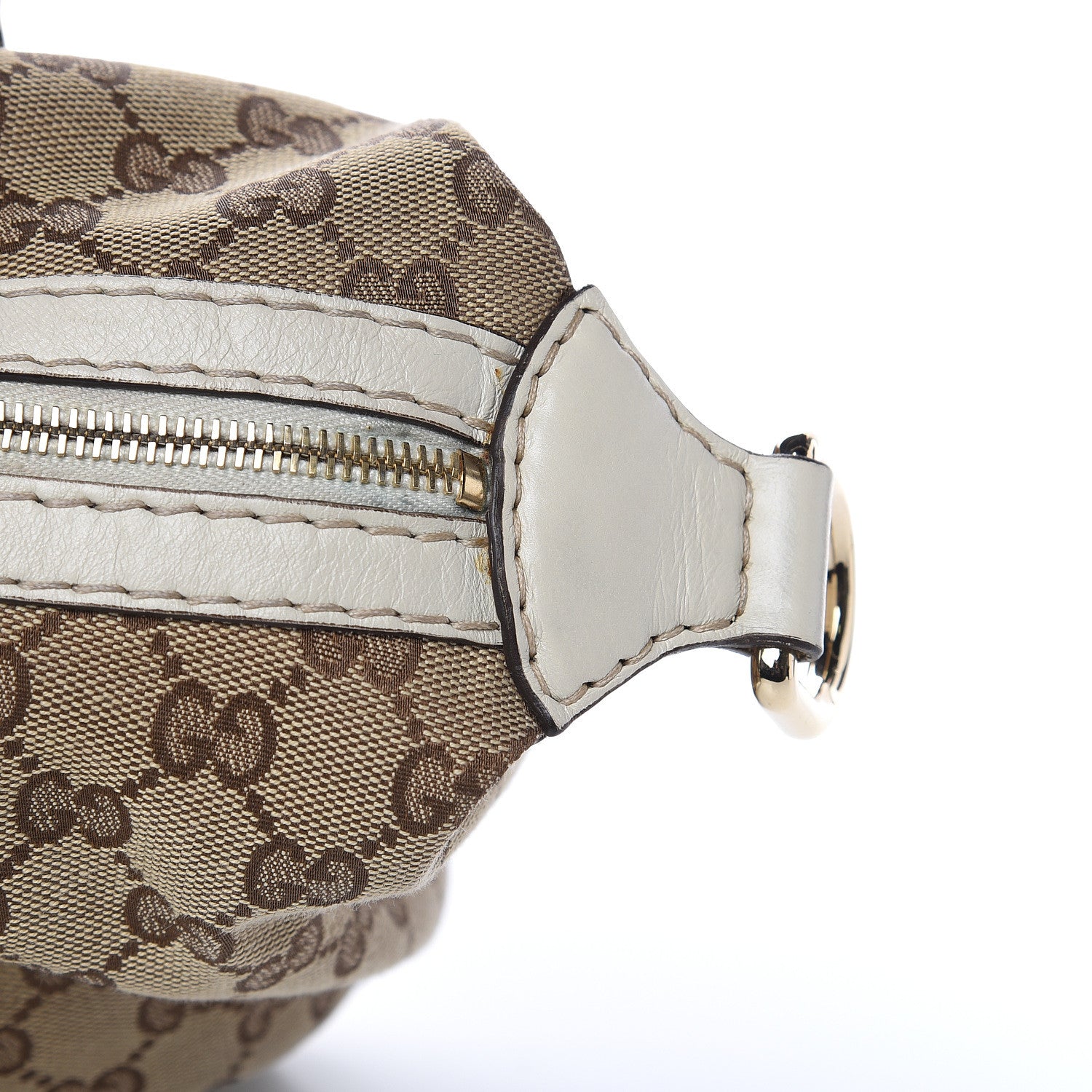 Gucci Monogram Equestrian Horseshoe Bowler White 17 of 19