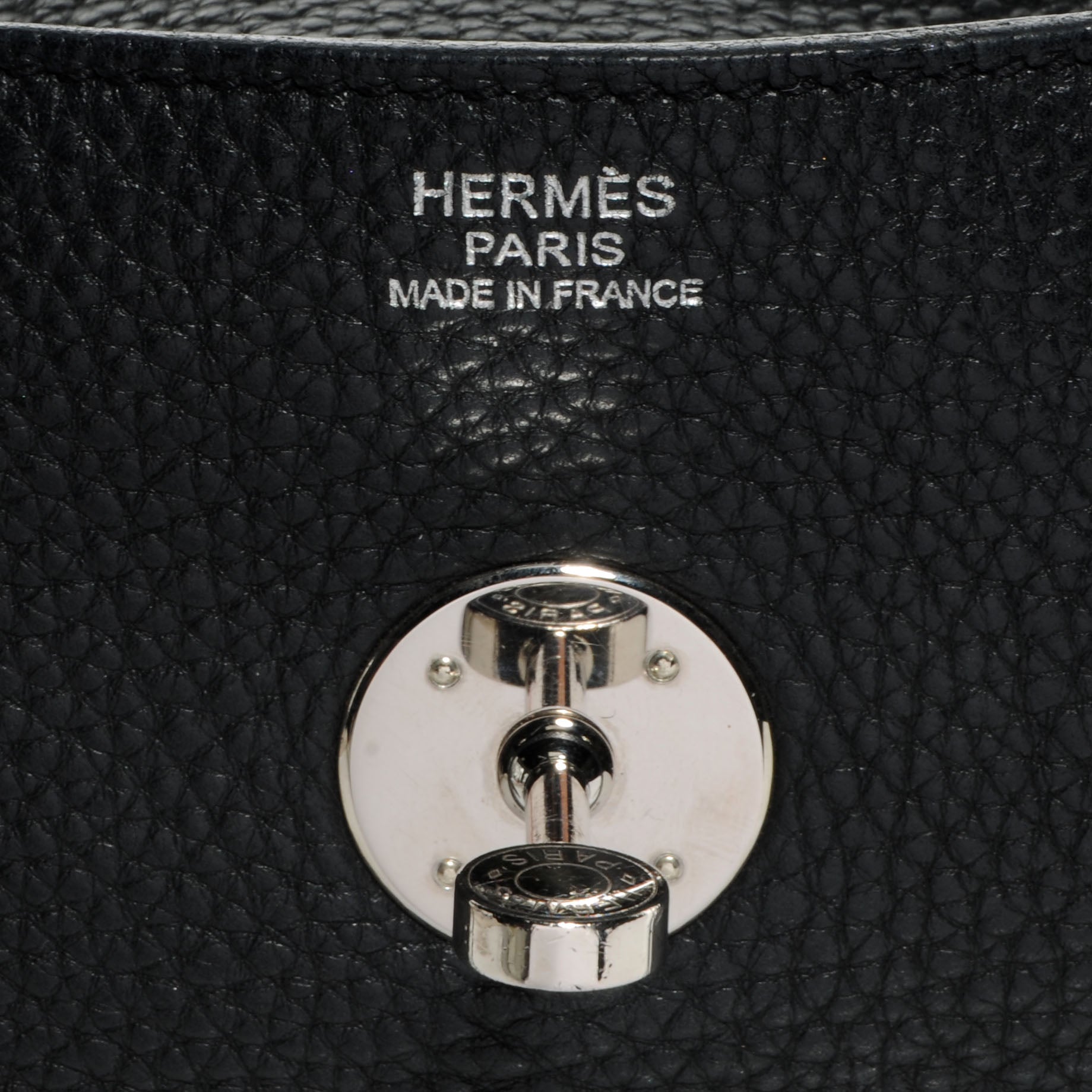 Hermes Taurillon Clemence Lindy 34 Black 8 of 9
