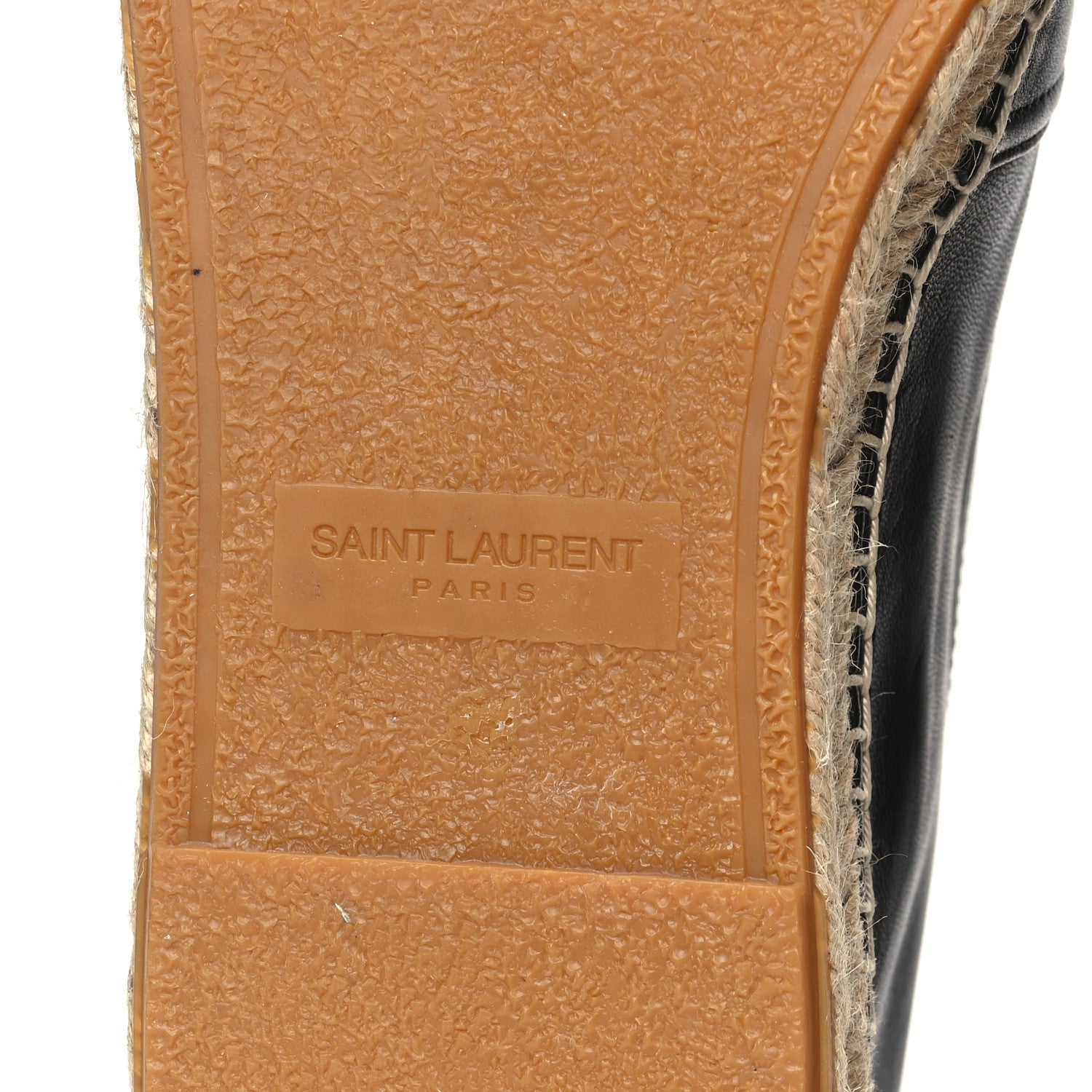 Saint Laurent Lambskin Mens Monogram Espadrilles 45 Black 6 of 9