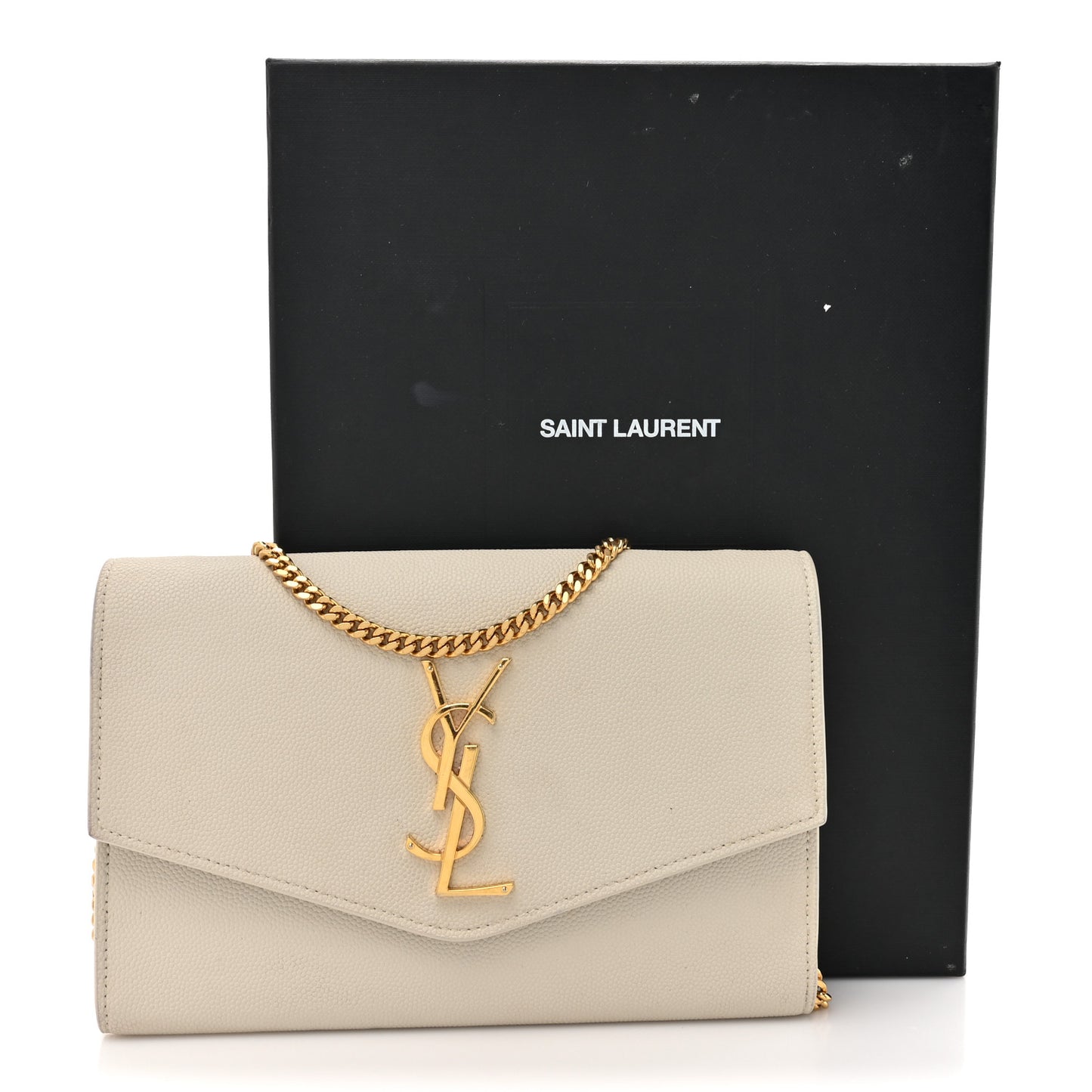 Grain De Poudre Monogram Uptown Chain Wallet Crema Soft