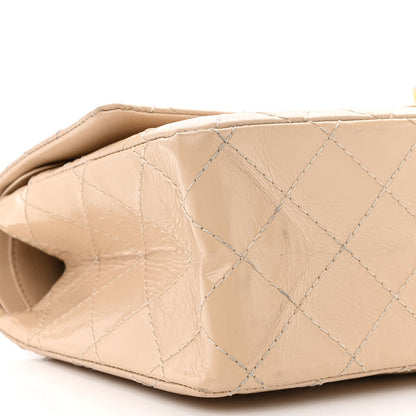 Chanel Distressed Patent Quilted 2.55 Reissue 226 Flap Beige 9 of 12