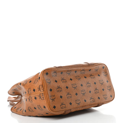 MCM Visetos Shopping Tote Cognac 4 of 10