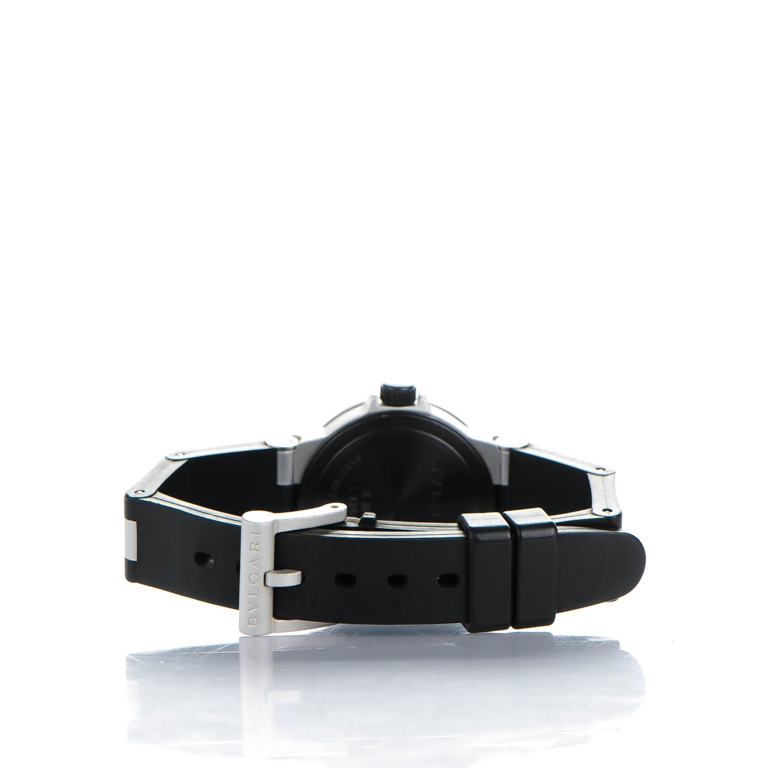 Bulgari Aluminum Rubber 29mm Diagono Quartz Watch 10 of 11
