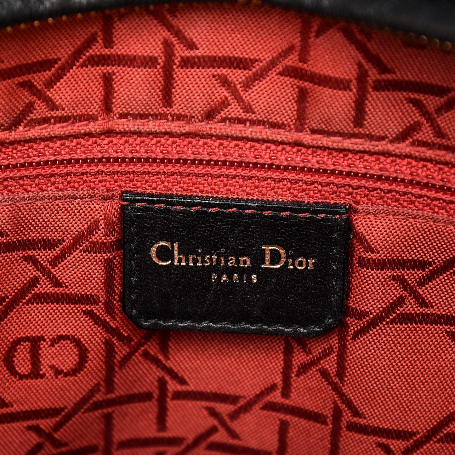 Lambskin Cannage Large Lady Dior Black
