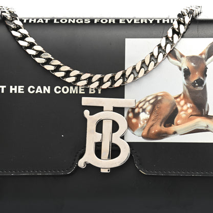 Burberry Calfskin Montage Print Small TB Bag Black 7 of 22