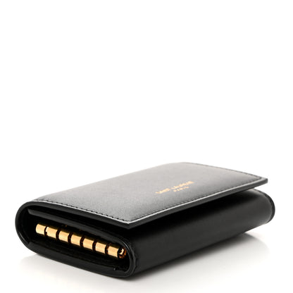 Saint Laurent Calfskin Key Holder Pouch Black 4 of 8