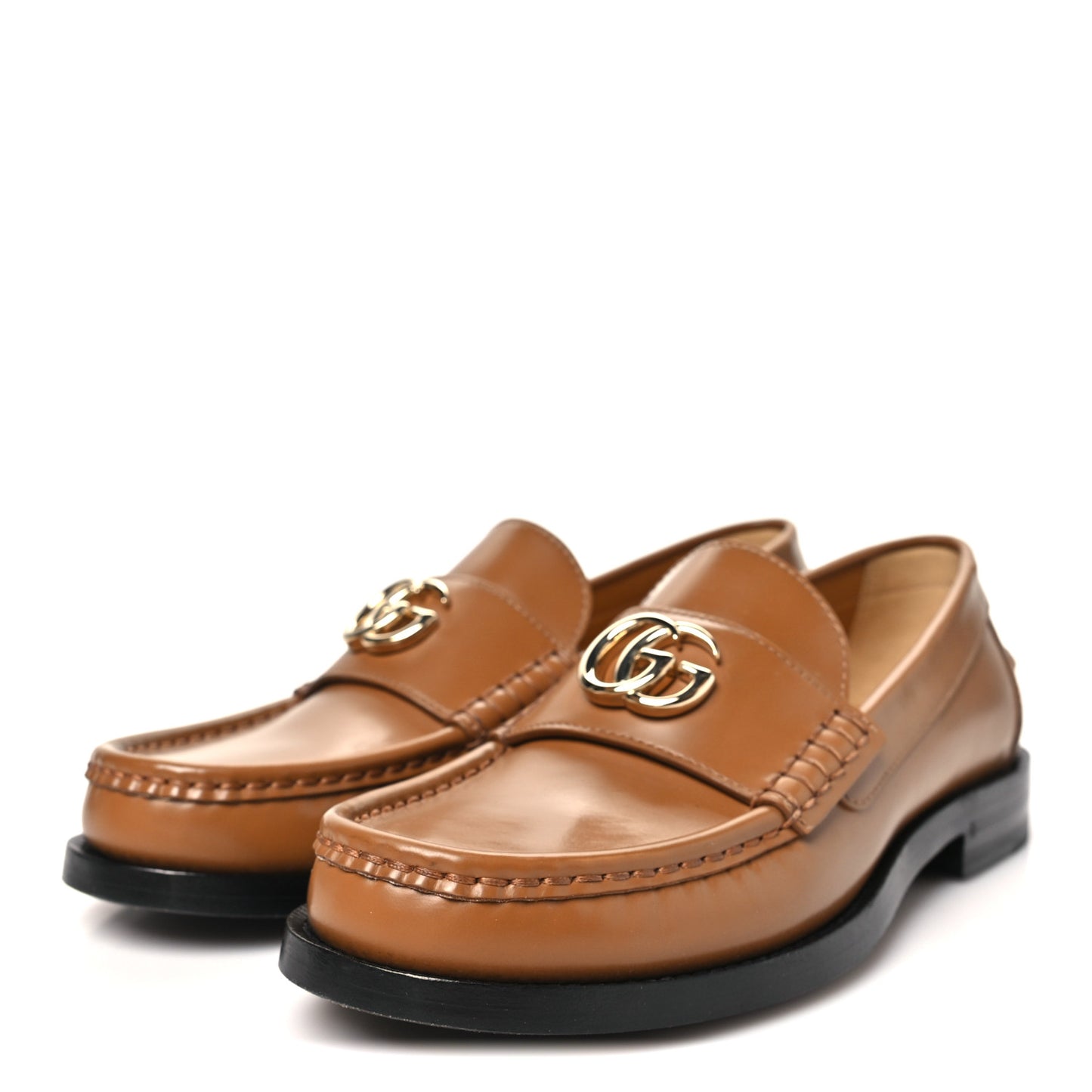 Millennial Ribot Womens GG Marmont Loafers 36 Luminous Wood 36.5 Luminous Wood