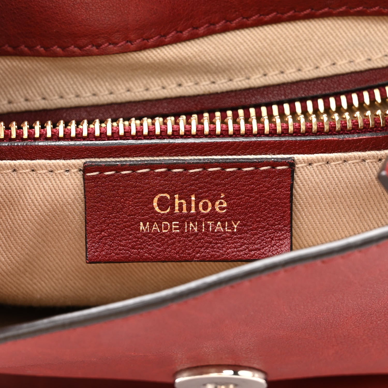 Chloe Suede Calfskin Small Faye Backpack Sienna Red 5 of 11