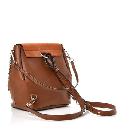 Chloe Suede Calfskin Medium Faye Backpack Tan 4 of 11
