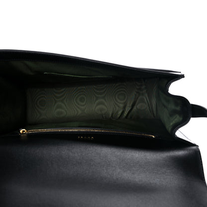 Gucci Textured Calfskin Medium Torchon GG Ring Shoulder Bag Black 5 of 8