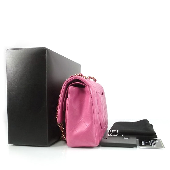 Chanel Lambskin Medium Double Flap Pink 3 of 8