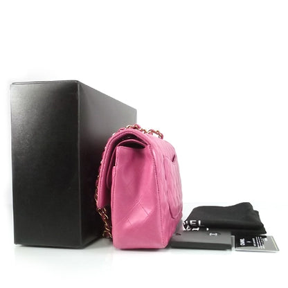 Chanel Lambskin Medium Double Flap Pink 3 of 8