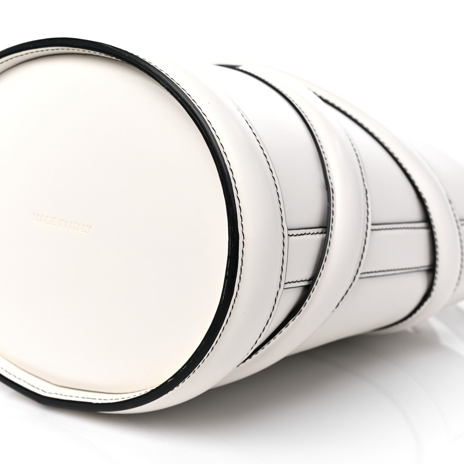 Alexander McQueen Calfskin Mini Curve Bucket Bag White 10 of 12