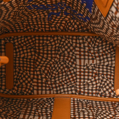 MCM Visetos Large Liz Reversible Shopper Tote Cognac 8 of 17
