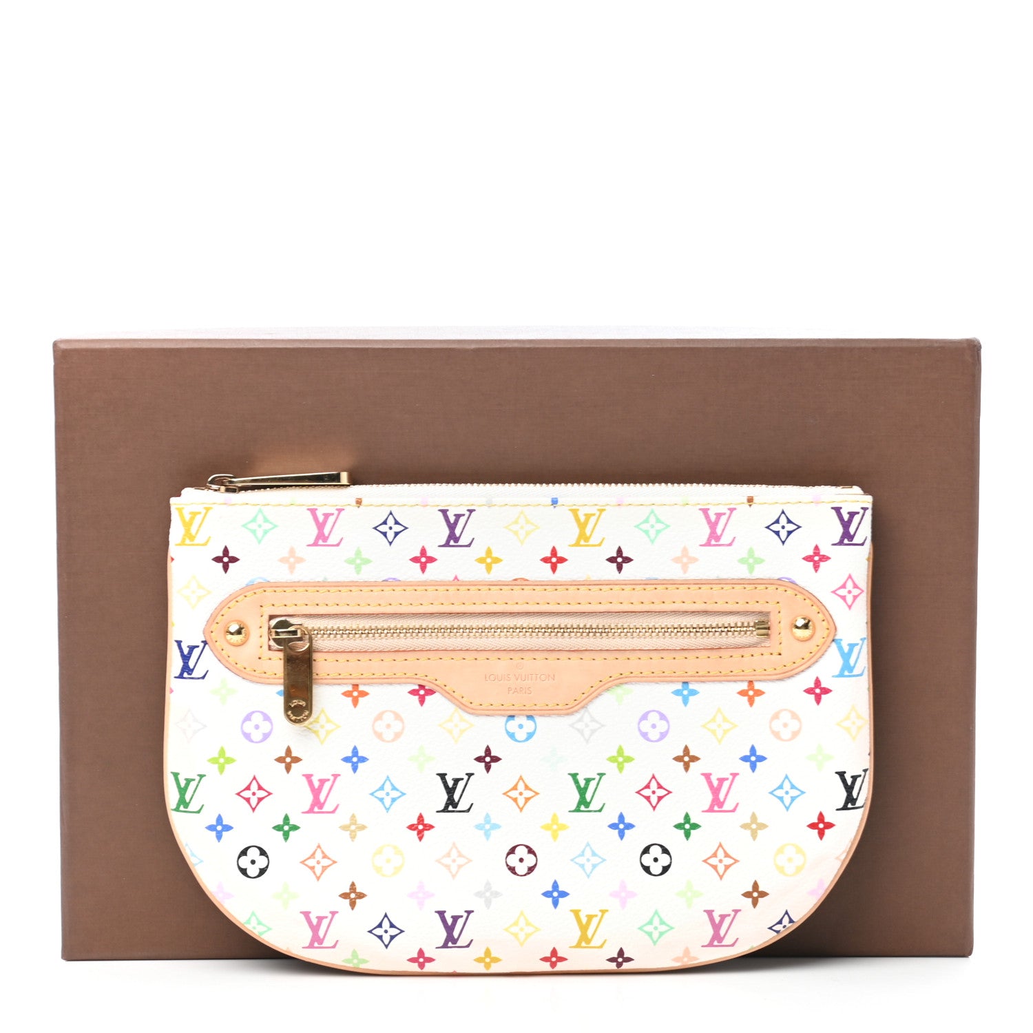 Louis Vuitton Monogram Multicolor Pochette Plate GM White 7 of 7