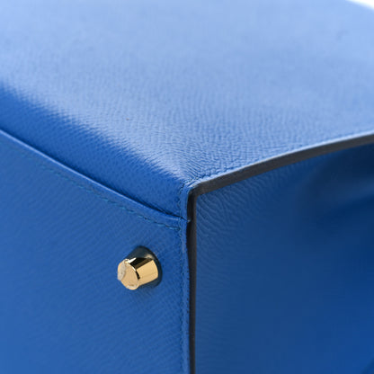 Hermes Epsom Kelly Sellier 28 Bleu France 12 of 13