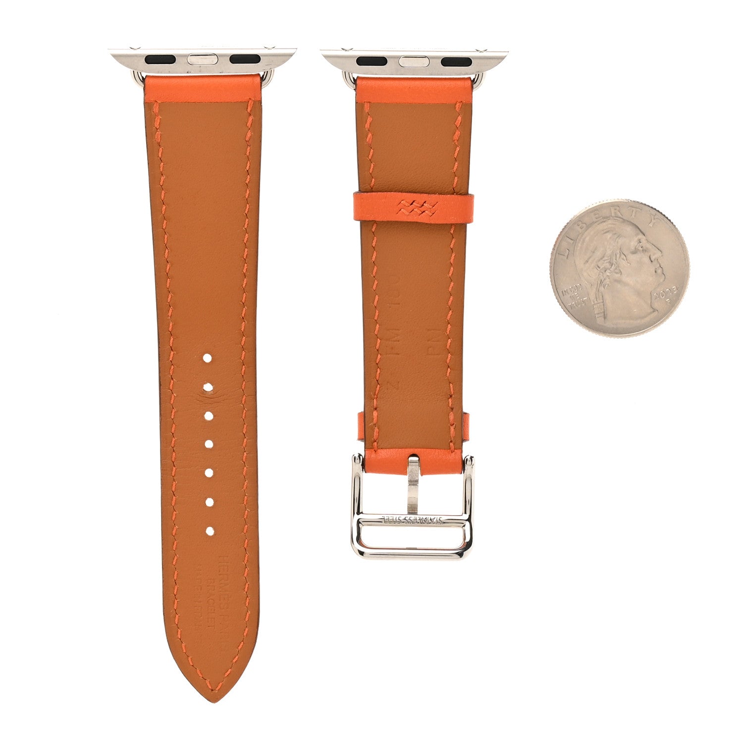 Hermes Swift 41mm Apple Watch Single Tour Band Orange 2 of 6