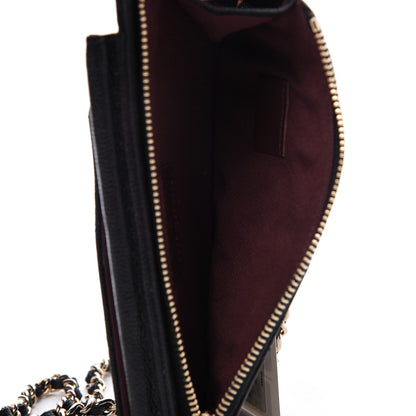 Chanel Caviar Quilted Zip Phone Case Black 5 of 11