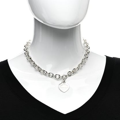 Tiffany Sterling Silver Return to Tiffany Heart Tag Pendant Necklace 2 of 4