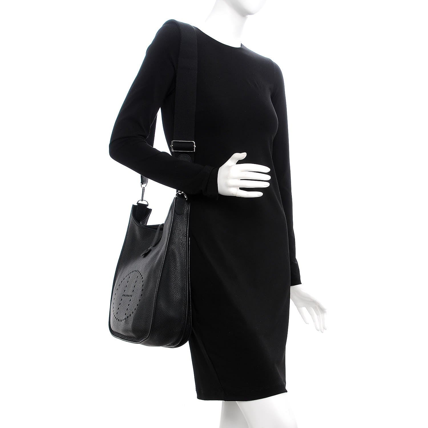 Hermes Taurillon Clemence Evelyne III GM Black 2 of 7
