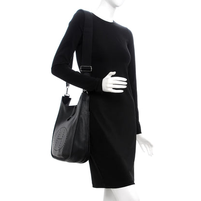 Hermes Taurillon Clemence Evelyne III GM Black 2 of 7