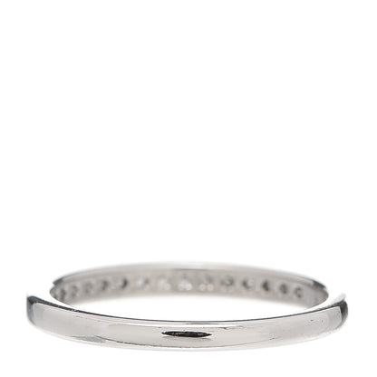 Tiffany Platinum Diamond .22ctw Half Circle Wedding Band Ring 52 6 3 of 4