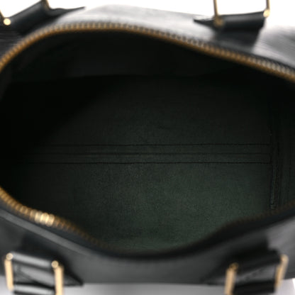Louis Vuitton Epi Speedy 25 Black 5 of 8
