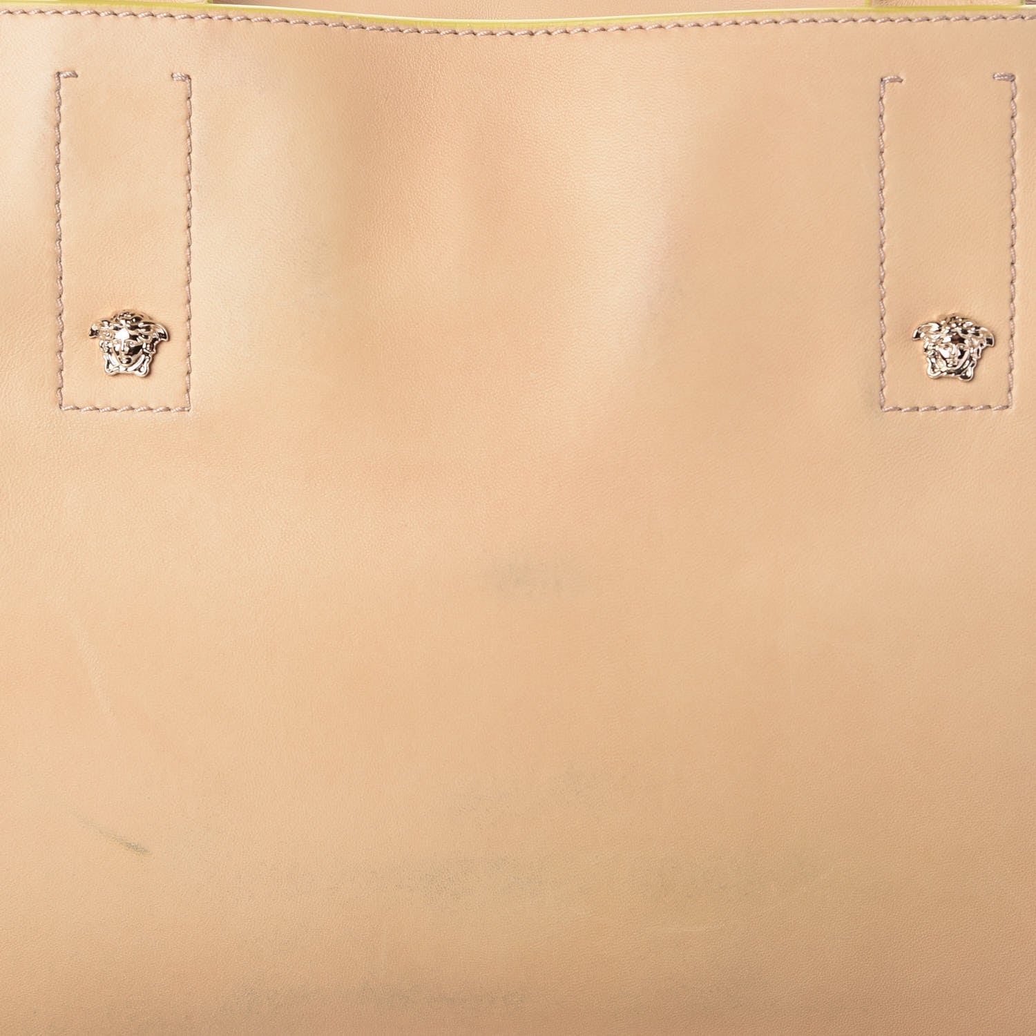 Versace Calfskin Large Palazzo Tote Bag Beige 8 of 10