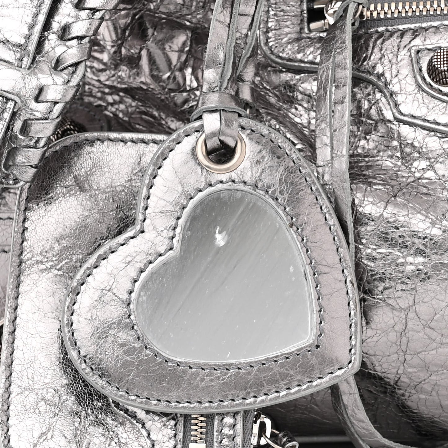 Metallic Agneau Arena Neo Cagole City Silver