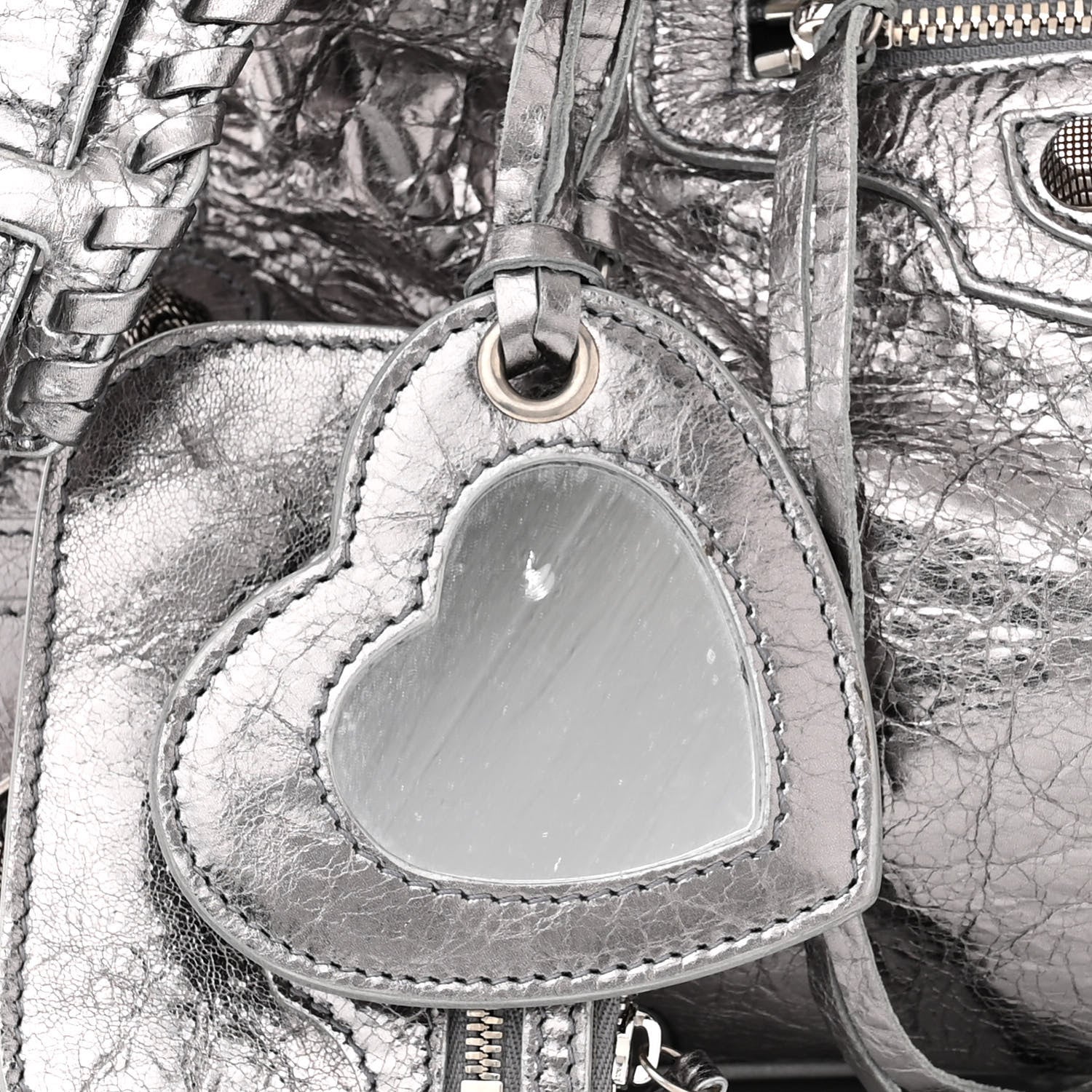 Balenciaga Metallic Agneau Arena Neo Cagole City Silver 11 of 11