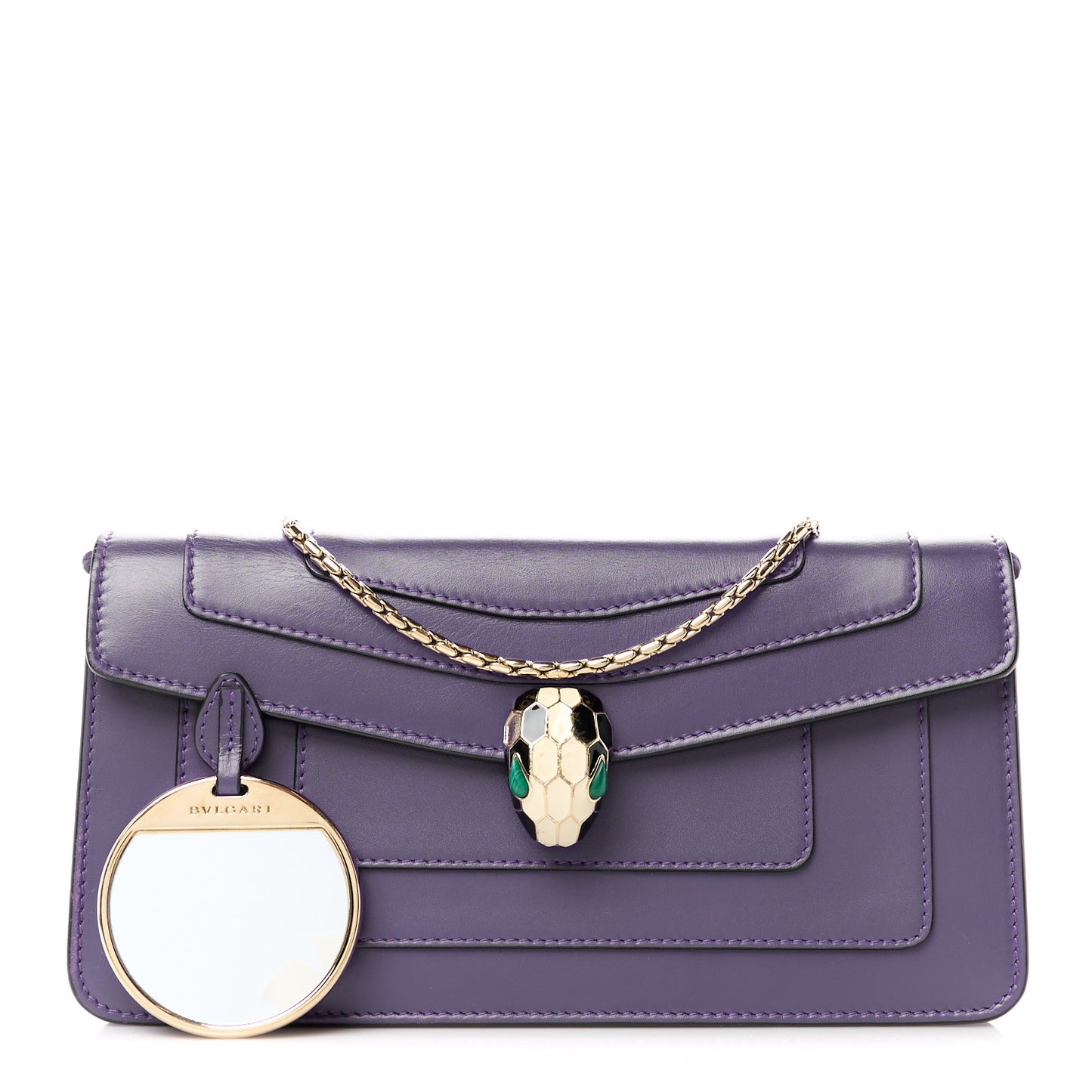 Calfskin Serpenti Forever Shoulder Bag Purple