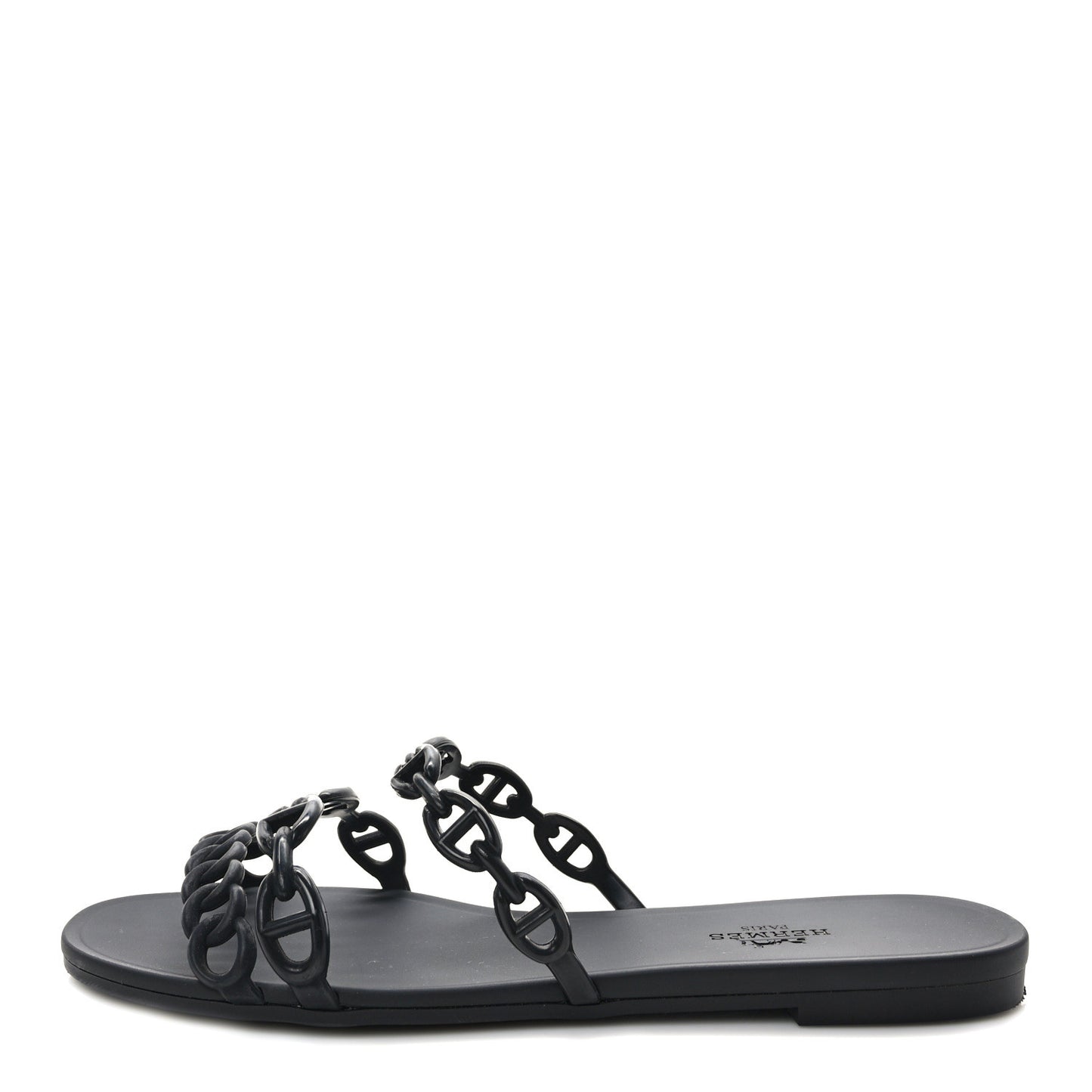 Rubber Chaine d'Ancre Rivage Sandals 37 Black