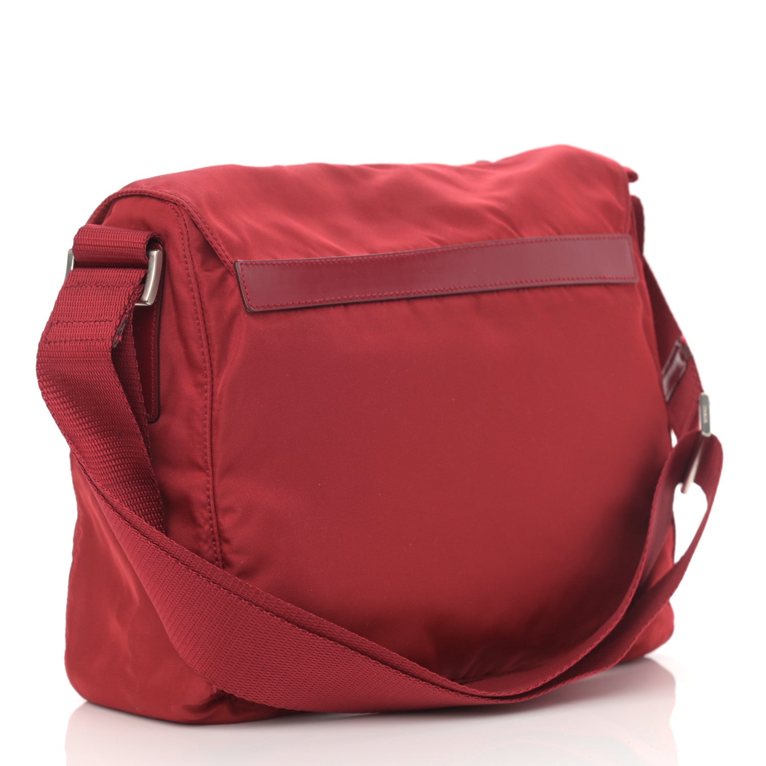 Prada Nylon Vela Small Hunting Bag Fuoco 3 of 12