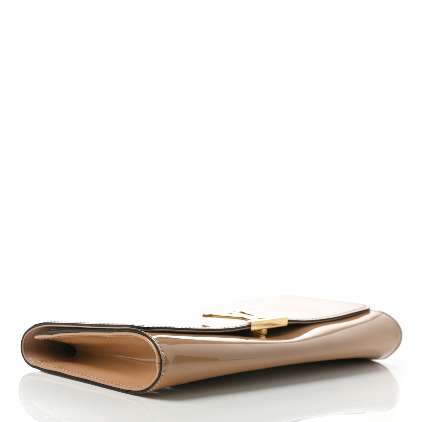 Patent Louise Clutch Nude