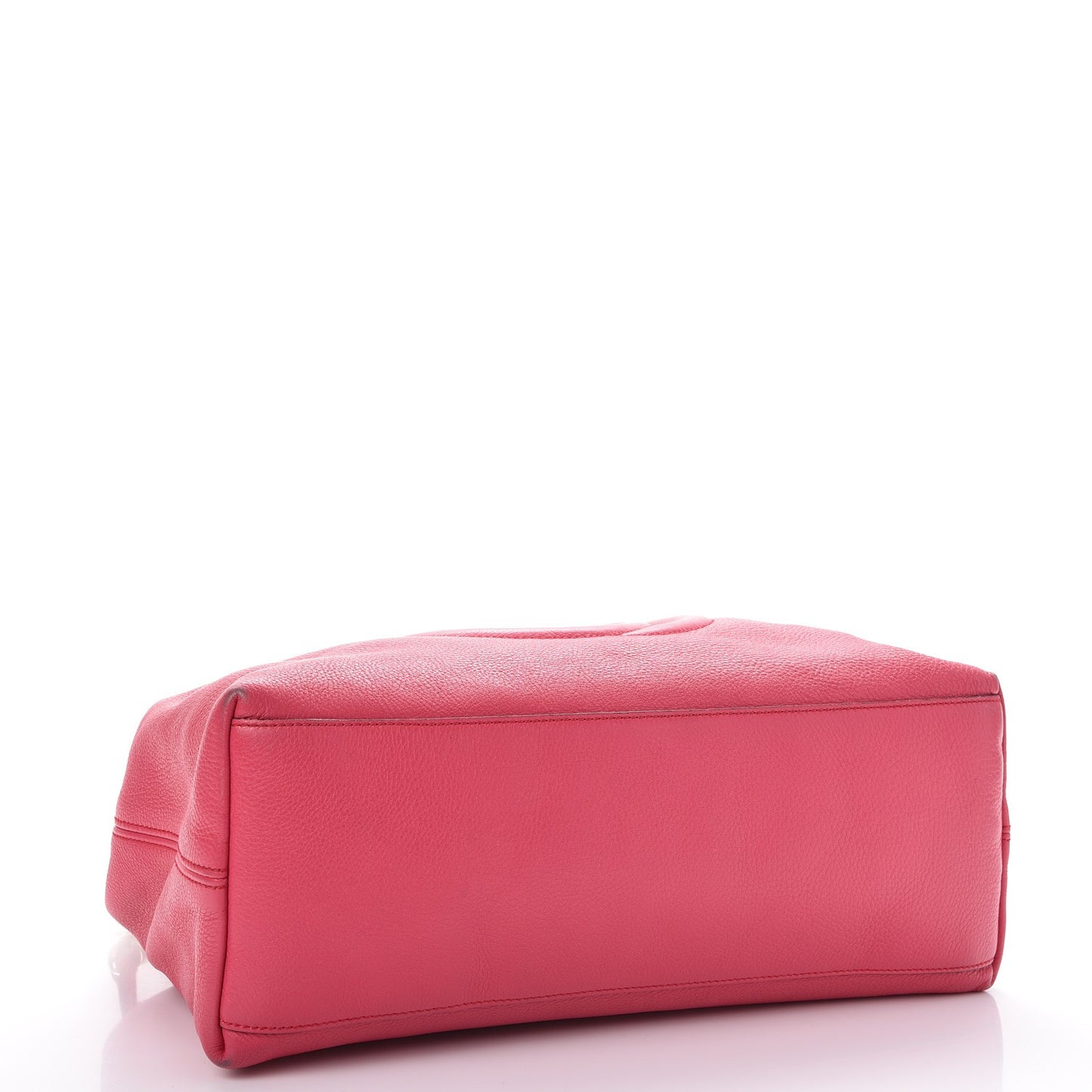 Pebbled Calfskin Medium Soho Chain Shoulder Bag Pink
