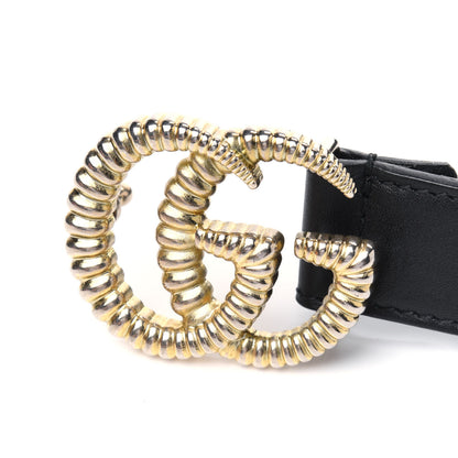Gucci Moon Calfskin Torchon Double G 25mm Belt 75 30 Black 10 of 10