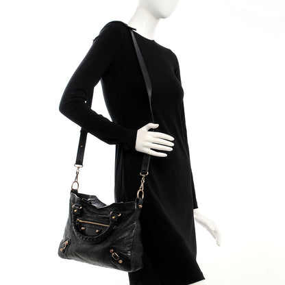 Balenciaga Agneau Giant 12 Rose Gold Hardware Town Black 2 of 13