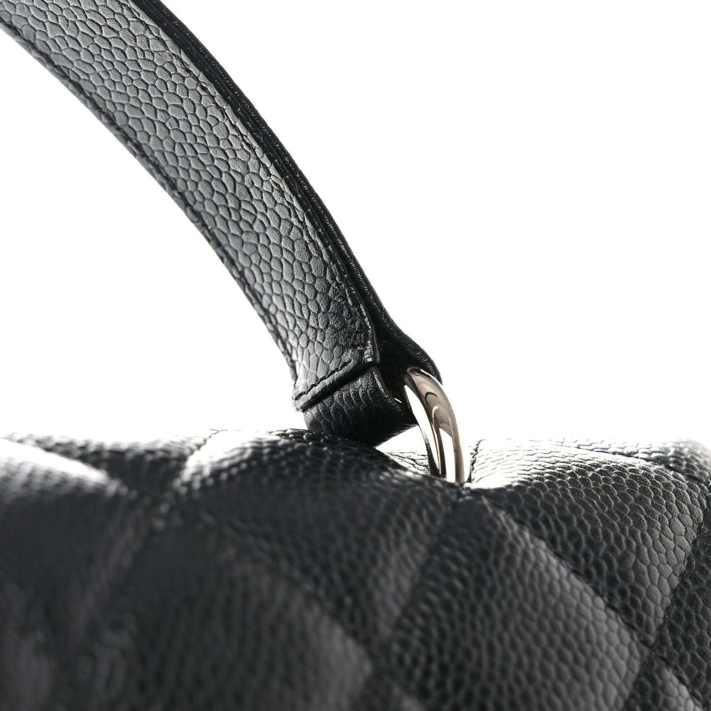 Caviar Quilted Jumbo Kelly Flap Bag Black
