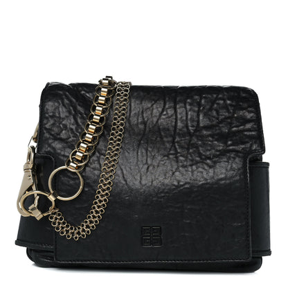 Givenchy Pebbled Lambskin Melancholia Shoulder Bag Black 1 of 10
