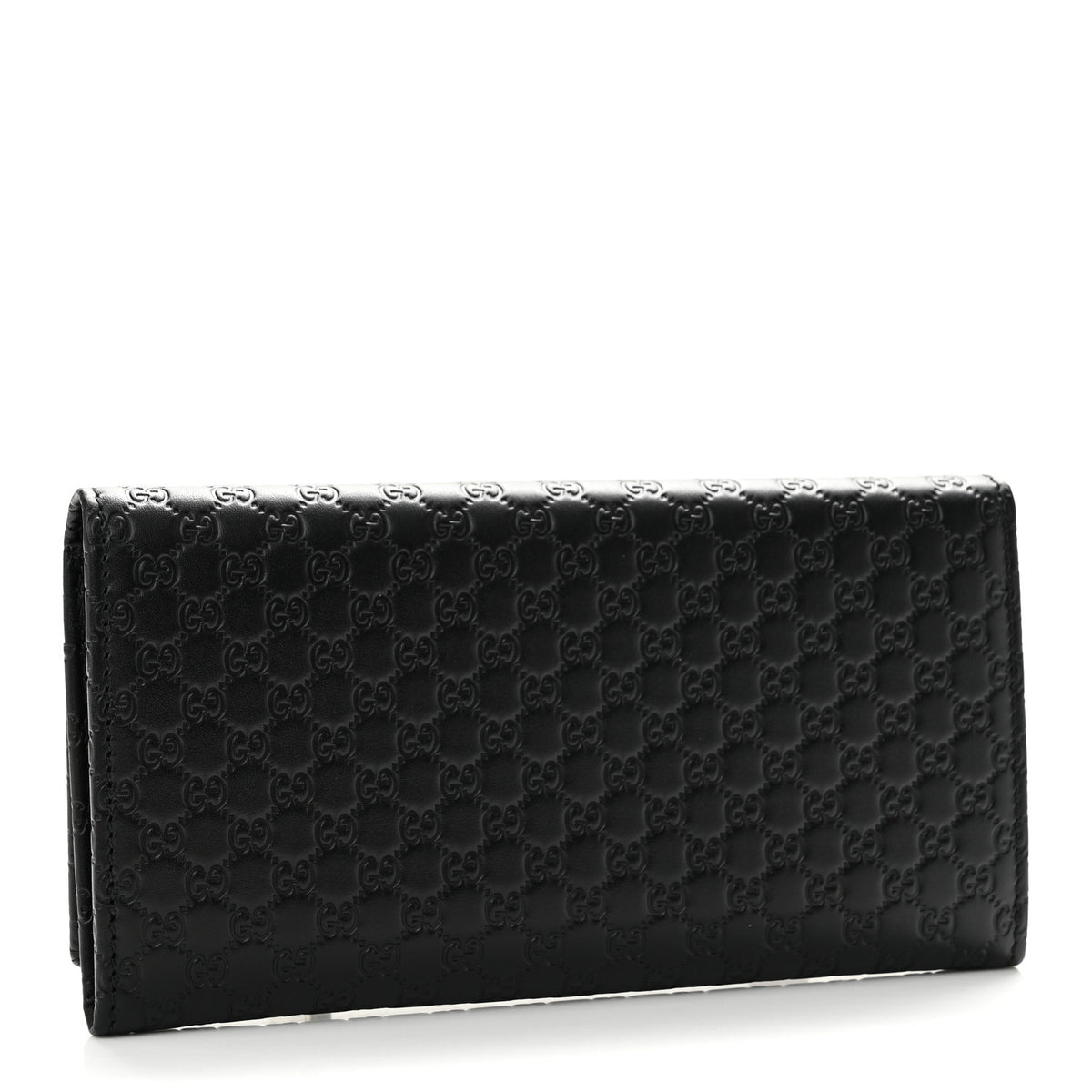 Soft Microguccissima Continental Wallet Black
