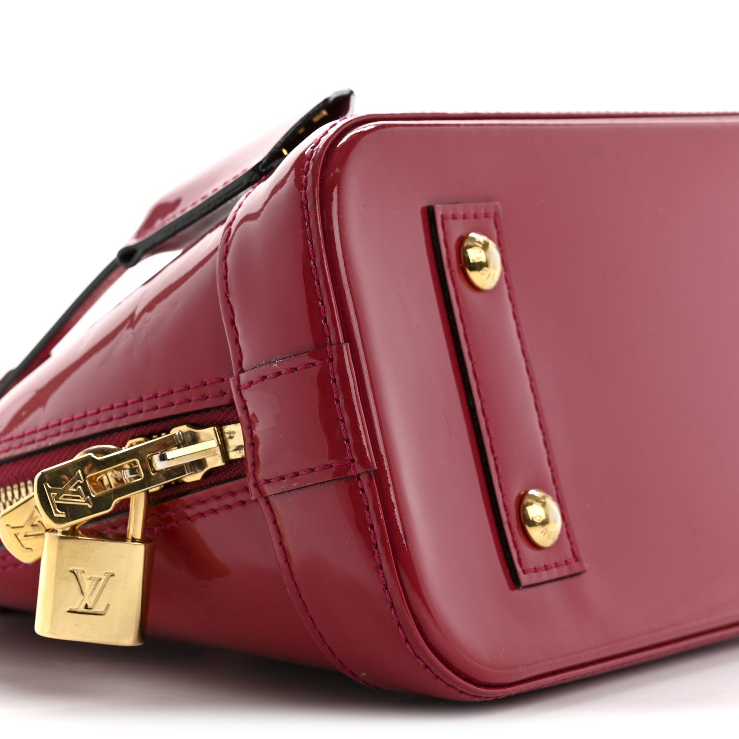 Louis Vuitton Vernis Alma BB Rose Indien 9 of 16