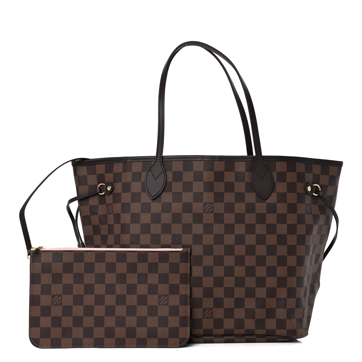 Damier Ebene Neo Neverfull MM Rose Ballerine