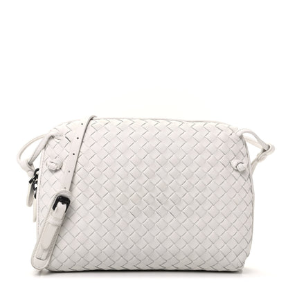 Bottega Veneta Nappa Intrecciato Nodini Crossbody Messenger White 1 of 9