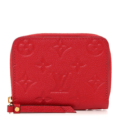 Louis Vuitton LOUIS VUITTON Empreinte Zippy Coin Purse Scarlet 1 of 7