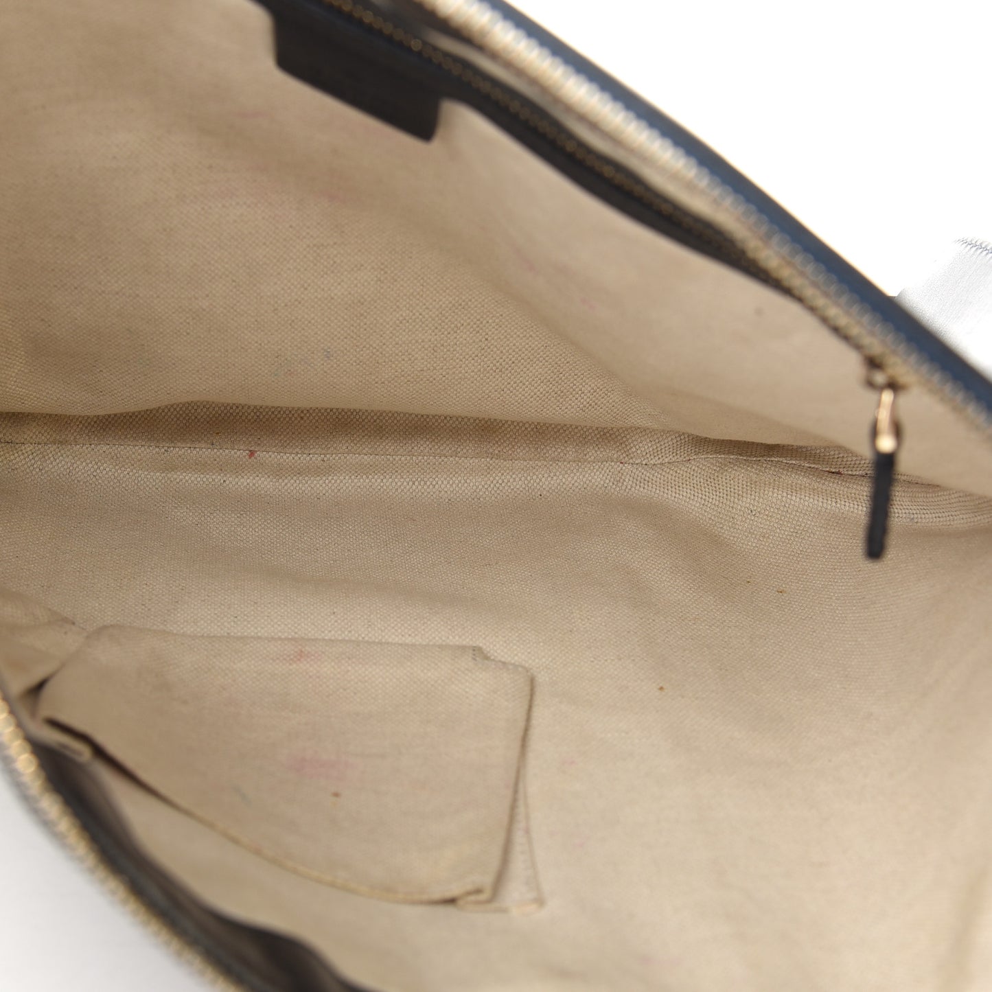 Monogram Vintage Web Medium Half Moon Hobo Navy