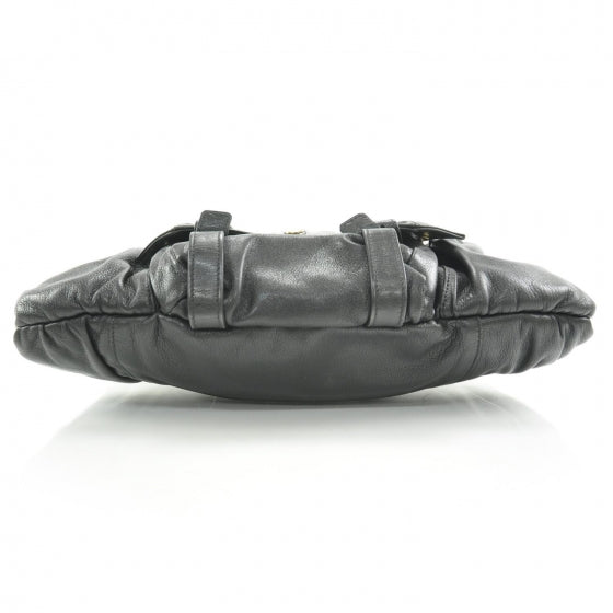 Saint Laurent Chevre Mala Mala Horn Bag Black 5 of 8