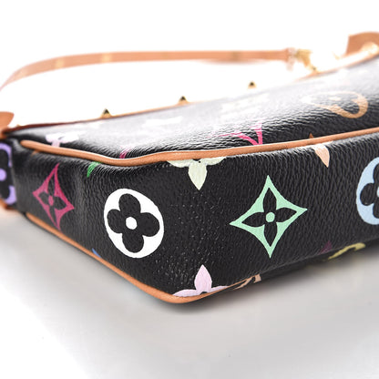 Louis Vuitton Monogram Multicolor Pochette Accessories Black 9 of 11